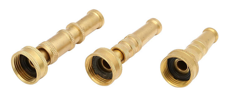 نحاس Adjustable Twist Hose Spray Nozzle Set