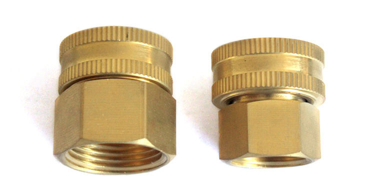 Dual Female نحاس Swivel Hose Connector